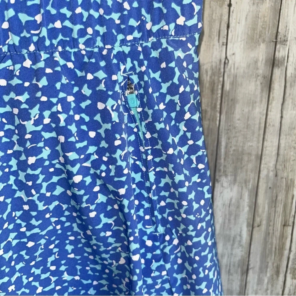 Talbots T by Talbots Blue Graphic Blossoms Skort - Picture 5 of 6